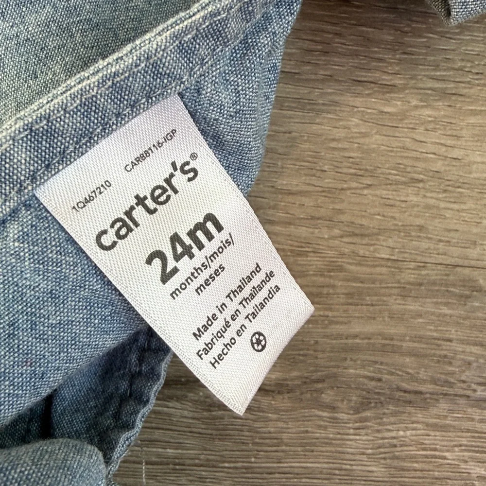 Carter's baby girls denim top